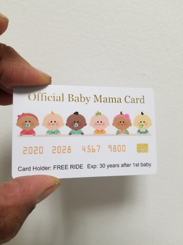 Baby Mama Card™  and Baby Daddy Card™  4 Pack FREE SHIPPING (Official and Original).