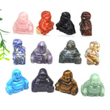 Buddha Stone Figurine with clear display box.