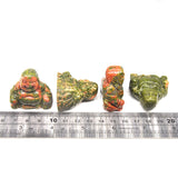 Buddha Stone Figurine with clear display box.