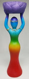 Chakra Goddess Figurine Tealight Candle holder for Meditation and Alter.