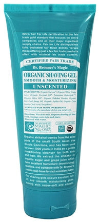Shaving Gel Unscented: Dr. Bronner