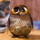 Owl Metal Peggy Bank Artwork.