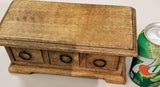 Wooden Herb Chest: 3 Drawer for Herbs, Stones and Resin Incense