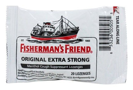 Fisherman's Friend Extra Strong Menthol Cough Suppressant Lozenges Original