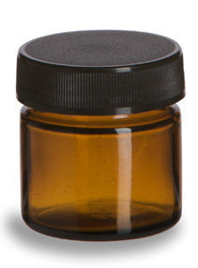 Jar: Amber Glass .85 oz.