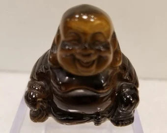 Buddha Stone Figurine with clear display box.