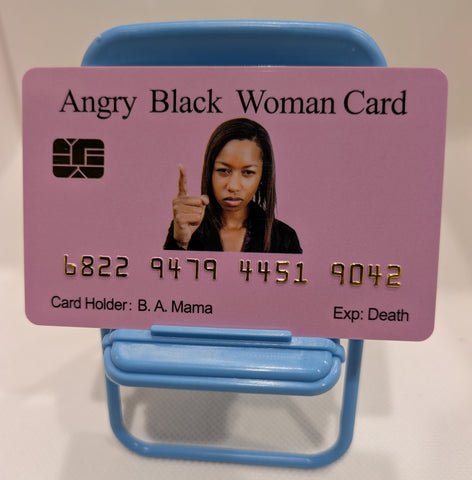 Angry Black Woman Card™ Novelty Card 4 Card Pack (Free Shipping)