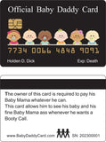 Baby Mama Card™  and Baby Daddy Card™  4 Pack FREE SHIPPING (Official and Original).