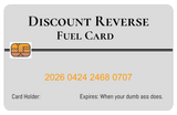 Official Discount Reverse Fuel Card (8 Pack)
