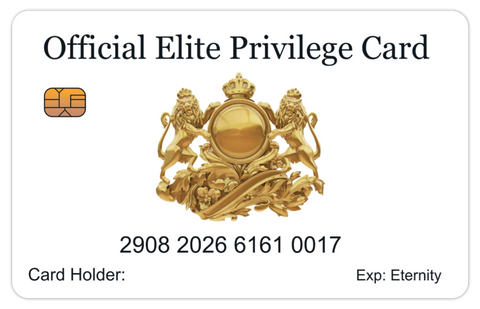Elite Privilege Card. 8 PACK: Free Shipping)
