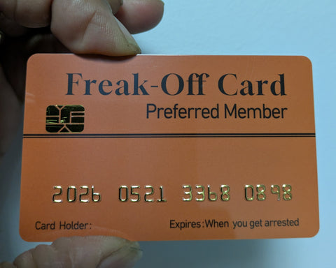 Official Freak-Off Card 8 PACK (Free Shipping)