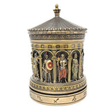 Greek Zodiac Rotunda Rotating Trinket Box