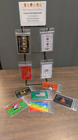 Baby Mama Funny Cards Countertop Display