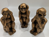 Hear No Evil Monkeys Set of 3