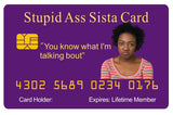 Aromabug: Original Stupid Ass Sista Card. 8 Pack, Free Shipping