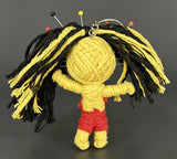 Voo Doo Doll with Pins and Keychain loop