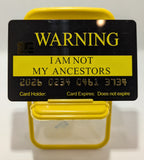Official Warning Card. 8 PACK, Free Shipping