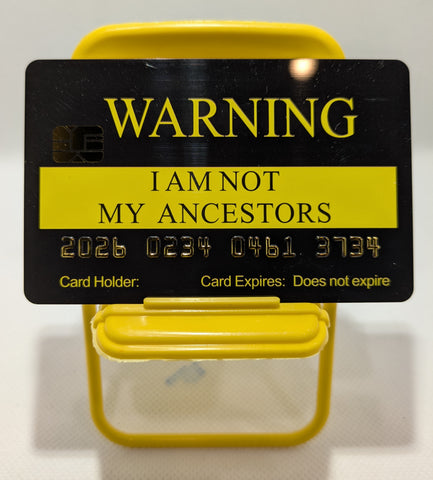 Official Warning Card. 8 PACK, Free Shipping