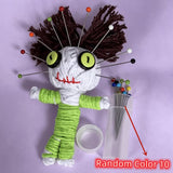 VooDoo Doll with Pins and Keychain loop. Free Bag of Mugwort included.