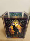 Candle Holder: Square Voltive Glass Holder with Candle Included Chakra (Free Shipping)