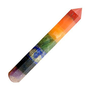 Wand: 7 stone Chakra Massage Wand