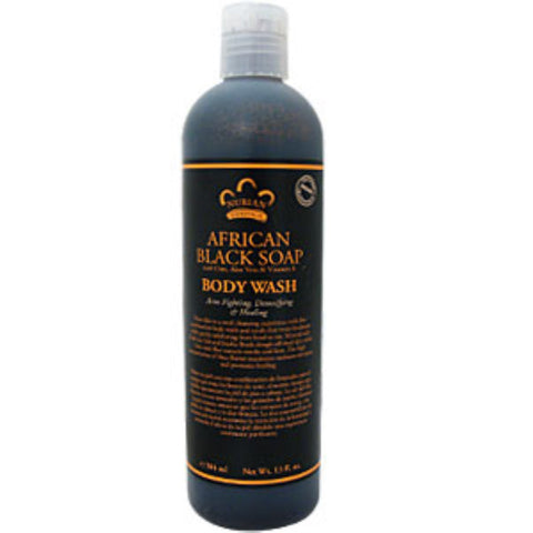 African Black Soap with Oats and Aloe Body Wash 13 oz.
