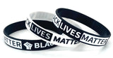 Black Lives Matter Wrist Bands  (TWO - TEN PACKS) Free Shipping