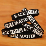 Black Lives Matter Wrist Bands  (TWO - TEN PACKS) Free Shipping