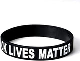 Black Lives Matter Wrist Bands  (TWO - TEN PACKS) Free Shipping