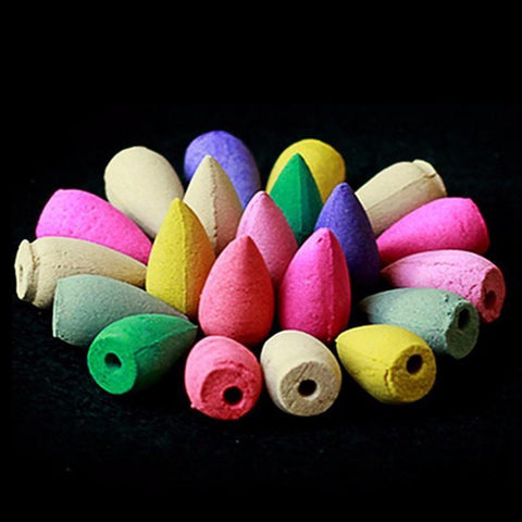 Incense: Back Flow Incense Cones and Burner (Backflow)