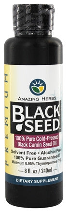 Black Seed Cold-Pressed Oil - 8 oz. (Amazing Herbs)  (OUT OF STOCK)