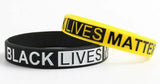 Black Lives Matter Wrist Bands  (TWO - TEN PACKS) Free Shipping