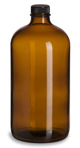 Bottle: Amber glass 32oz.