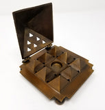 Burner: Egyptian  Solid Brass 9 Pyramid Incense Cone Burner (Free Shipping)