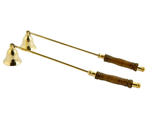 Candle Snuffer with Wood Handle 10"