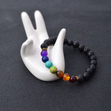 Bracelet: Chakra Stone Bead Bracelet Style 1