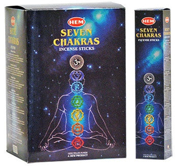 Incense: Chakra Incense 7 inner packs 35 Sticks