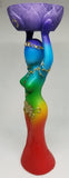 Chakra Goddess Figurine Tealight Candle holder for Meditation and Alter.