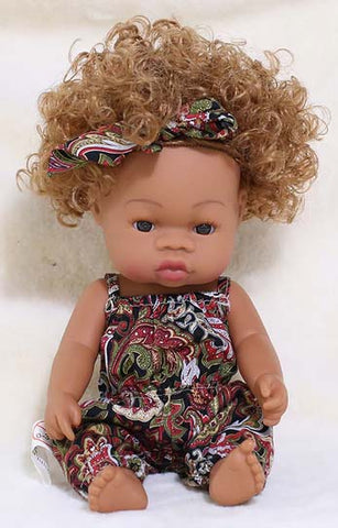 Doll: Sweet Cinnamon Black Baby Girl. Yes, Red Hair. (Free Shipping)