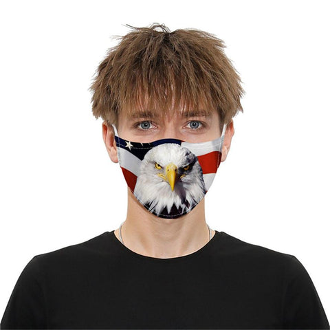 Face Mask: Designer Eagle Design (Free Shipping)