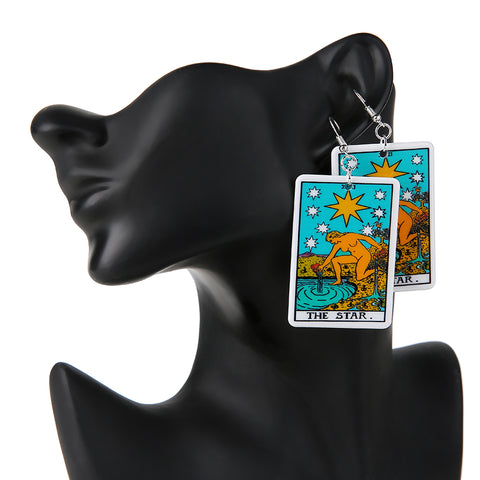 Earrings: Tarot Card Earrings Miniature and Cute