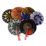 African Folding Fan  (Folds up to fit in purse or bag) Free Shipping.