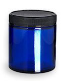 Jar: Glass 4 oz. Amber or Blue