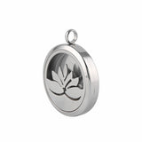 AromaBug™ NECKLACE Aromatherapy LOCKET (Necklace) Lotus Flower & Tree of Life (Silver, Gold & Black)