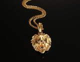 Necklace: Lion Head Gold