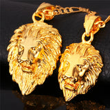 Necklace: Lion Head Gold