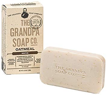 Oatmeal Bar Soap. Grandpa Soap Co. Face and Body