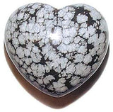 Stone: Obsidian Snowflake Heart