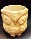 Burner: Owl Soapstone Smudge Pot (Sage).