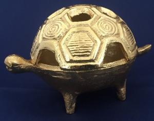 Burner: Golden Turtle Incense, Resin or Herb Burner
